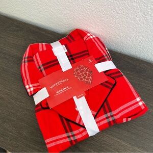 Wondershop Women's Red and Black Plaid Sleep Set
